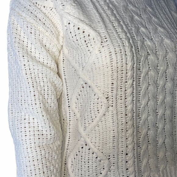 SO Junior Cable Knit Sweater in Irish Cream SZ XS chunky knit sweater NEW - Picture 4 of 13